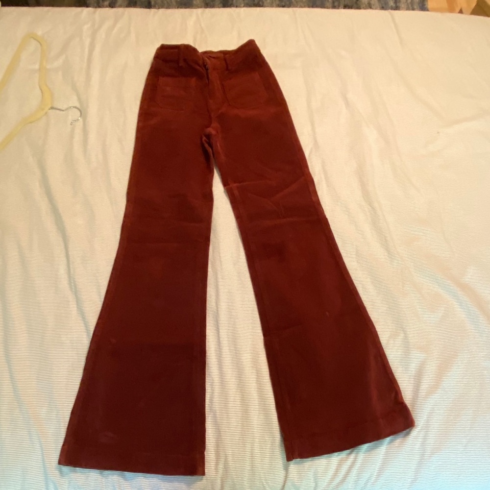 Corduroy wide leg pant
